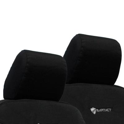 Jeep JK Front Headrest Covers 07-10 Wrangler JK 2 Door Tactical Series Black Bartact