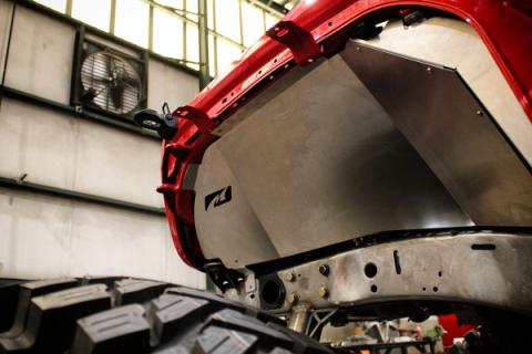 Aluminum Blank Front Inner Fenders for JL/JLU/JT Gladiator Motobilt