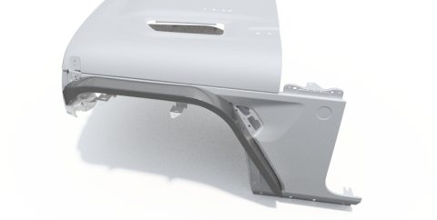 Front Highline Fenders for 2018-Present Jeep JL/JLU/JT Motobilt