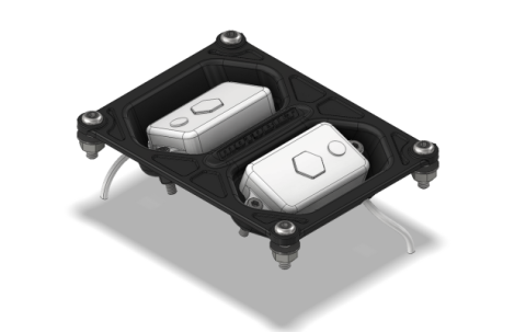 Universal Dual Dome Light Mount for Baja Designs Dome Lights Motobilt