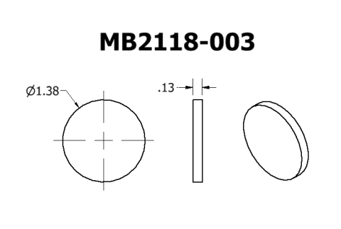 Round Tube End Cap 1.5 Inch Motobilt