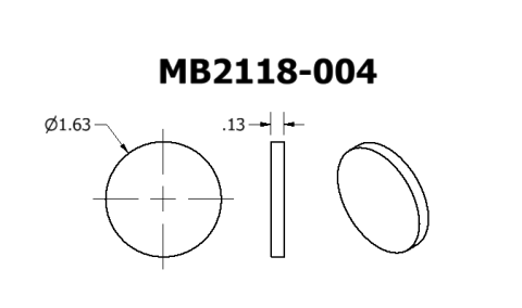Round Tube End Cap 1.75 Inch Motobilt
