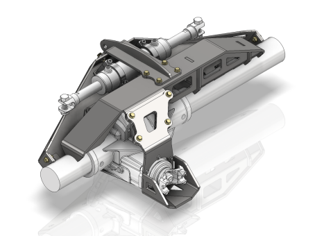 Front Axle Truss for Fusion/ECGS 14 Bolt Axle Motobilt