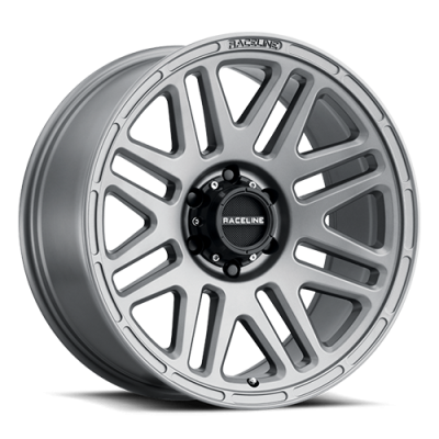 Aluminum Wheels 18x9 Outlander 944GS Greystone Gray 0 Offset 8 on 165.1 Bolt Pattern 125.2 Bore Raceline