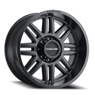 Aluminum Wheels 16x8 Split 948B Satin Black 0 Offset 5 on 114.3 Bolt Pattern 78.1 Bore Raceline
