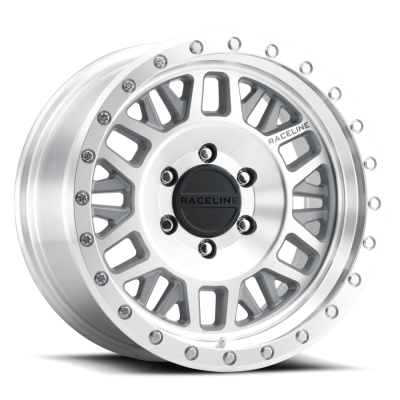 Aluminum Wheels 17x8.5 Ryno 951MC Machined Silver 0 Offset 5 on 127 Bolt Pattern 78.1 Bore Raceline