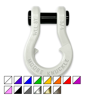Jowl Recovery Split Shackle 3/4 Pure White Moose Knuckle Offroad
