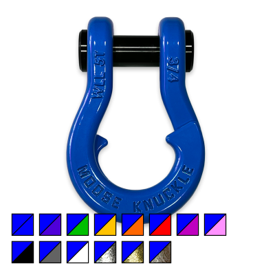 Jowl Recovery Split Shackle 3/4 Blue Balls Moose Knuckle Offroad