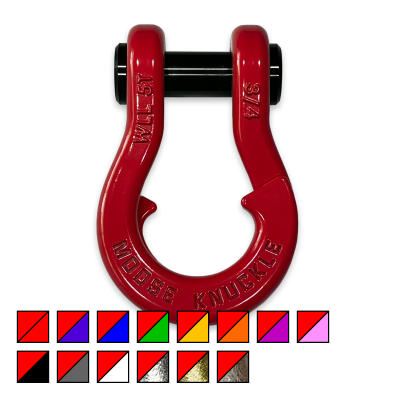 Jowl Recovery Split Shackle 3/4 Flame Red Moose Knuckle Offroad