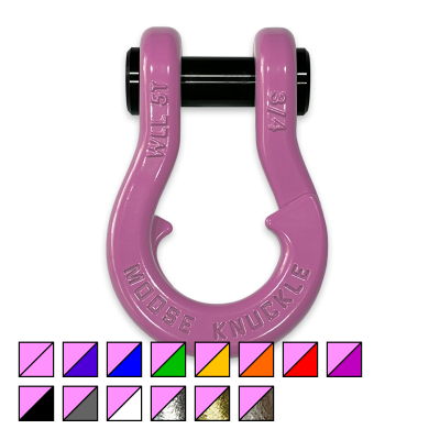Jowl Recovery Split Shackle 3/4 Pretty Pink Moose Knuckle Offroad
