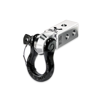B'oh 3/4 Spin Pin Shackle and Mohawk 2.0 Receiver Combo Atomic Silver / Black Hole Moose Knuckle Offroad