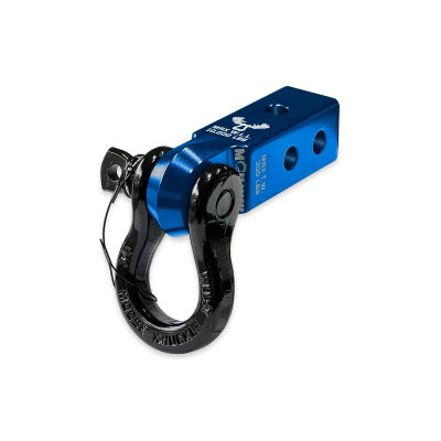 B'oh 3/4 Spin Pin Shackle and Mohawk 2.0 Receiver Combo Blue Pill / Black Hole Moose Knuckle Offroad