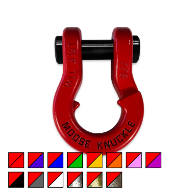 Jowl Recovery Split Shackle 7/8 Flame Red Moose Knuckle Offroad