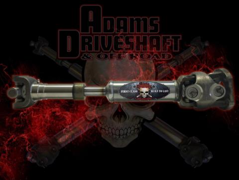 Adams Driveshaft Jeep LJ Rubicon Rear 1350 CV Driveshaft Extreme Duty Series