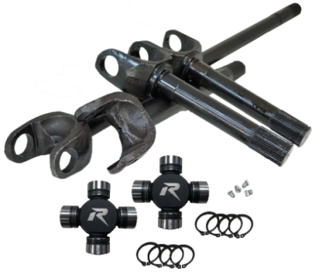 1985-98 Ford Dana 60 4340 Chromoly Discovery Series Front Axle Kit, 35 Spline, HD U-Joints Revolution Gear