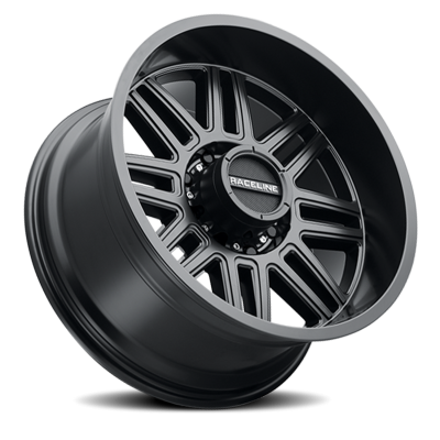 Aluminum Wheels 17x9 Split 948B Satin Black -12 Offset 5 on 127 Bolt Pattern 78.1 Bore Raceline
