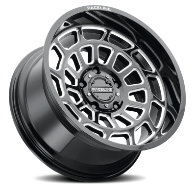 Aluminum Wheels 22x10 Warp 955M Milled Gloss Black -19 Offset 6 on 135 Bolt Pattern 87.1 Bore Raceline