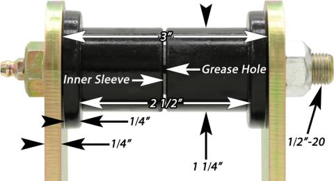 Boomerang Leaf Spring Shackles 87-95 Wrangler YJ Rear Includes Urethane Bushings HD Greasable Bolts Pair RockJock 4x4