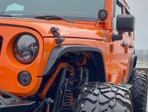 Aluminum Crusher 2 Inch Front Fenders for Jeep JK / JKU Motobilt