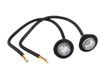 3/4 Inch Clear Lens Amber LED Fender/Side Marker Light (2 pack) For Jeep CJ|Jeep YJ|Jeep JK|Jeep JKU|Jeep JL|Jeep Gladiator JT Motobilt
