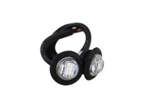 3/4 Inch Clear Lens Amber LED Fender/Side Marker Light (2 pack) For Jeep CJ|Jeep YJ|Jeep JK|Jeep JKU|Jeep JL|Jeep Gladiator JT Motobilt