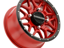 Aluminum Wheels 15x7 Krank Simulated Beadlock UTV A94R Red 10 Offset 4 on 137 Bolt Pattern Raceline