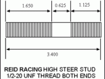 Dana 60 ARP High Steer Stud Single Artec Industries