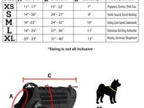 BarKtact Tactical Dog Vest Harness Large Black/Black