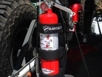 Fire Extinguisher Holder For Padded Roll Bars Webbing Black Bartact