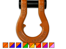 Jowl Recovery Split Shackle 3/4 Obscene Orange Moose Knuckle Offroad