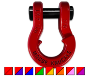 Jowl Recovery Split Shackle 7/8 Flame Red Moose Knuckle Offroad