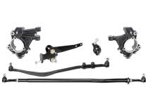 Currectlync JL/JT High Steer Kit for Stabilizer Shock Incl Knuckles Drag Link Tie Rod Trac Bar Reloc/Shock Mount Axle Shock Tie Rod Clamp